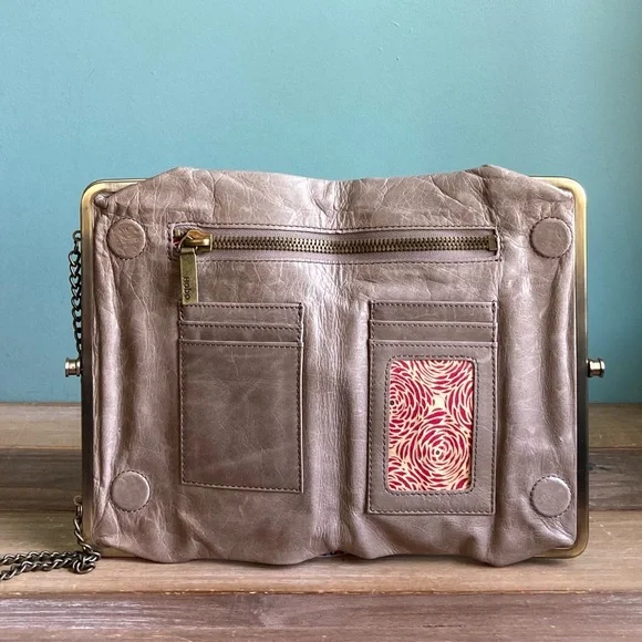 Hobo International Leather Leanne Kisslock Crossbody Bag - Picture 3 of 8